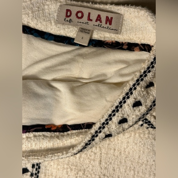 Anthropologie Dolan Tilley Textured Mini Skirt | Ivory and Black | Size Small - Picture 6 of 8